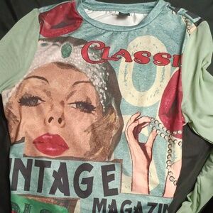 Long sleeve crop top